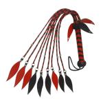 Leather Flogger with 9 Braided Tails