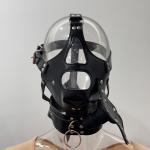 PVC Leather Head Hood with Detachable Mouth Gag