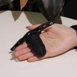 Faux Leather BDSM Hood with Detachable Gag Plug