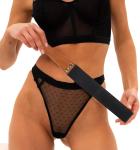 Purple Leather Flogger Whip for Couples