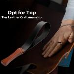 Purple Leather Flogger Whip for Couples