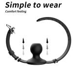 Silicone Breathable Ball Gag with Adjustable Strap