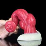 Silicone 8-Inch Monster Knot Dildo and Plug