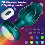 Heart LED Vibe Plug for Pleasure