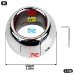 Stainless Steel Cock and Scrotum Stretch Ring