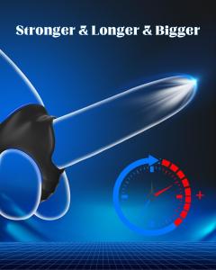 Soft Silicone Erection Enhancer Ring for Men