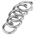 Silver Metal Penis Cage Ring for Men