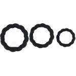 Black Elastic Cock Rings for Enhanced Performance