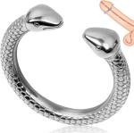 Stainless Steel Penis Ring with Locking Chastity