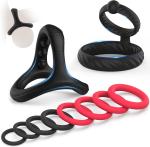 Silicone Penis Rings Set for Ultimate Pleasure