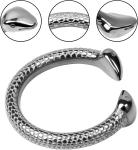 Stainless Steel Penis Ring with Locking Chastity