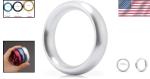 Silver Smooth Testicle Ring for Enhanced Pleasure