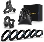 Silicone Cock and Ball Ring Set - 8 Sizes