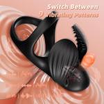 Electric Locking Cockring with Vibrating Stimulator