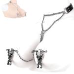 Adjustable Metal Nipple Clamps for BDSM Pleasure