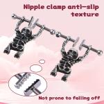 Adjustable Metal Nipple Clamps for BDSM Pleasure