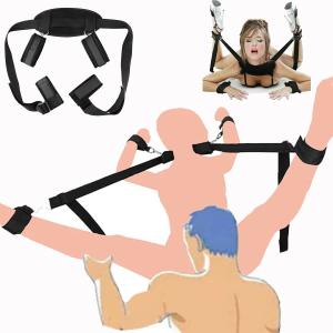 Open-Leg Spreader Bar with Handcuffs and Ankle Cuffs