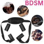 Open-Leg Spreader Bar with Handcuffs and Ankle Cuffs