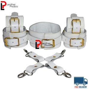 Leather Bondage Set for Couples | 6-Piece Kit