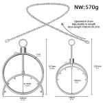 Stainless Steel Hoop Breast Bondage Clamp for Women