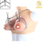 Stainless Steel Hoop Breast Bondage Clamp for Women