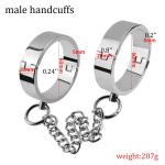 Metal Circle Bondage Collar and Cuffs Set
