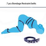 Adjustable 7-Piece PU Leather Bondage Harness Set