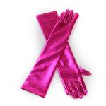 Black Patent Leather Long Gloves for BDSM Play