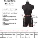 PU Leather Corset Belt with Chains for BDSM
