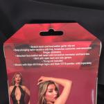 Black Mesh Garter Set with Removable Flogger