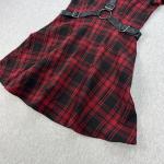 Killstar Goth Harnessed Tartan Skater Dress