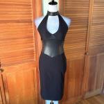 Goth Punk Faux Leather Bodycon Dress