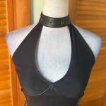 Goth Punk Faux Leather Bodycon Dress