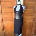 Goth Punk Faux Leather Bodycon Dress