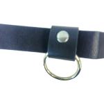 Adjustable PU Leather Choker Collar with O-Ring