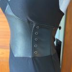 Goth Punk Faux Leather Bodycon Dress