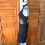 Goth Punk Faux Leather Bodycon Dress