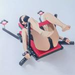 Spanking Chair with Leg Restraint for BDSM Fun