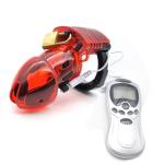 Red Electro BDSM Chastity Device with E-stim