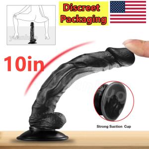 Realistic 10-Inch Suction Cup Dildo for Women
