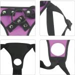 Adjustable Leather Double Hole Pegging Harness
