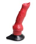 Red and Black Canine Silicone Hell-hound Toy