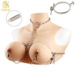 Stainless Steel Breast Bondage Chest Clamp for Women
