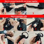 Couples Bed Restraint Bondage Set with Cuffs