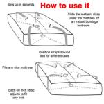 Couples Bed Restraint Bondage Set with Cuffs