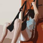 Cozy Valentine's Day Over Door Bondage Swing