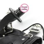 Lockable PU Leather Bondage Hood and Limb Restraint