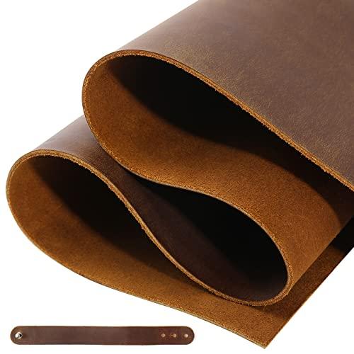 Dark Brown Full Grain Leather Sheets for Crafts
