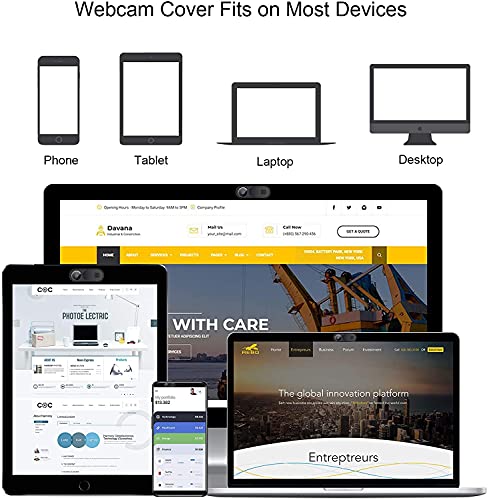 Camera Cover Slide, Ultra-Thin Laptop Camera Cover Slide for Computer MacBook Pro/Air iMac iPhone Tablet PC iPad Smartphone,Webcam Cover Slide Protect Your Visual Privacy from Weithewei