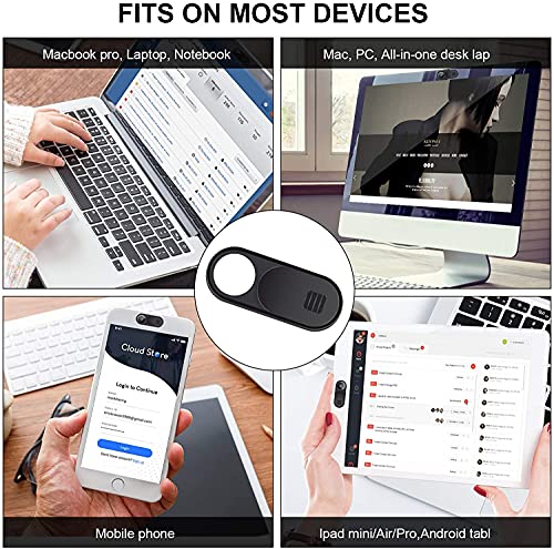 Camera Cover Slide, Ultra-Thin Laptop Camera Cover Slide for Computer MacBook Pro/Air iMac iPhone Tablet PC iPad Smartphone,Webcam Cover Slide Protect Your Visual Privacy from Weithewei